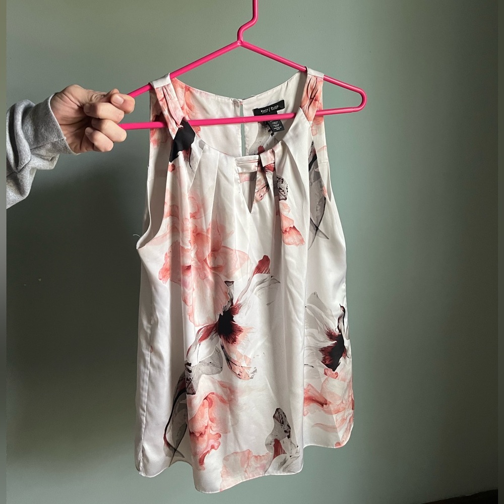 White House Black Market silk tank top